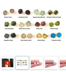 Gold Electroplated Stud Earring